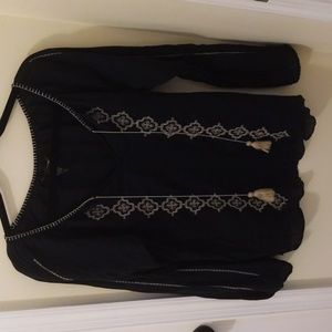 Lucky Brand Vintage Embroidered Tunic • Women's Size Small •